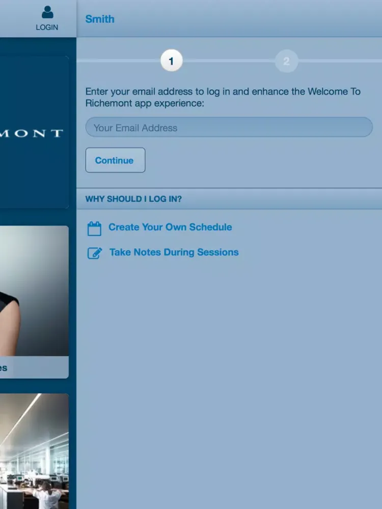 Richemont iPad  Screenshots