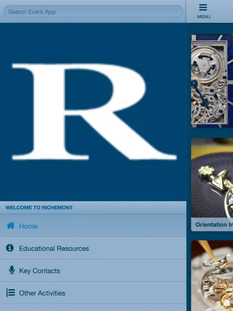Richemont iPad  Screenshots