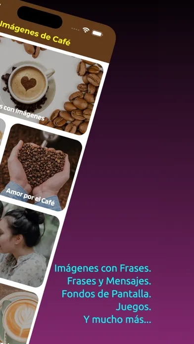 Tangkapan skrin Coffee Images with Phrases