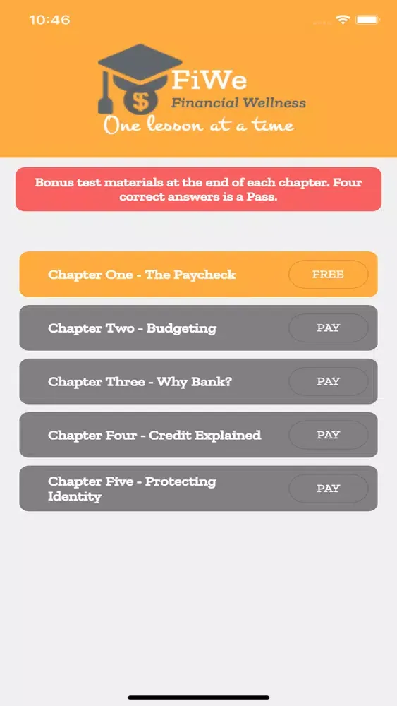 FiWe - Financial Wellness Screenshots