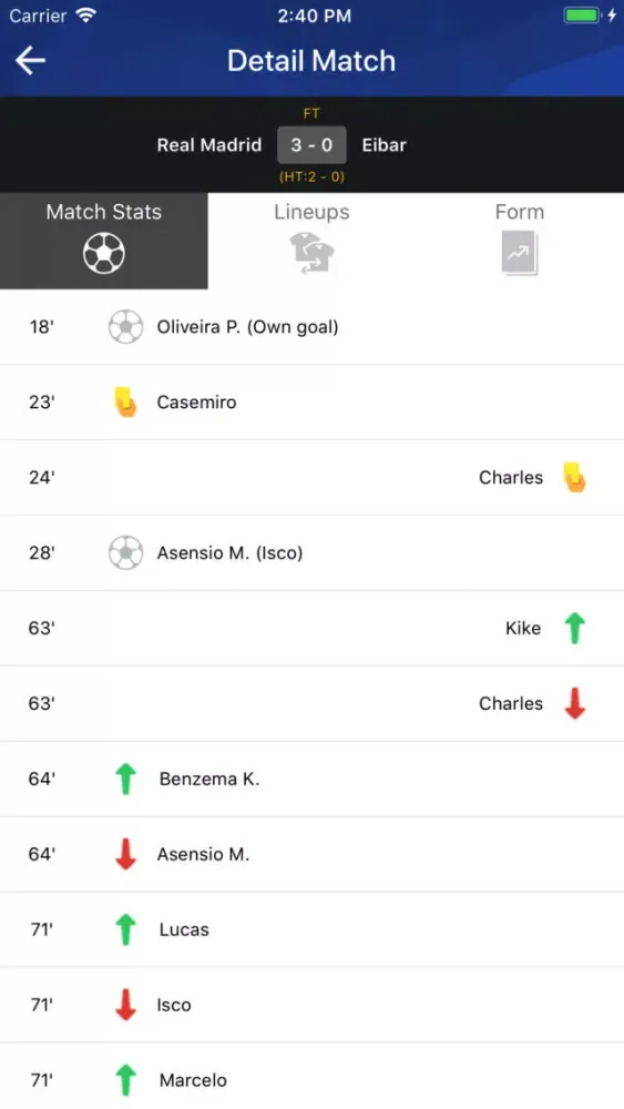 Football TV - Football Scores স্ক্রিনশট