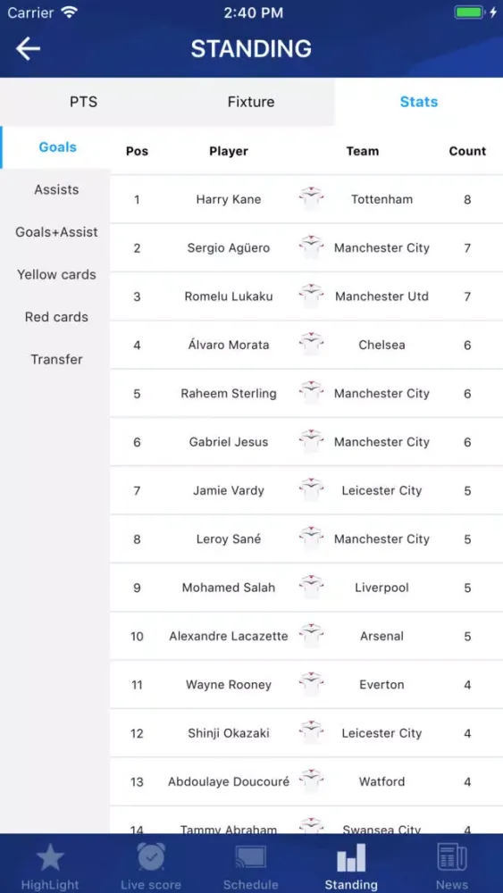 Football TV - Football Scores স্ক্রিনশট