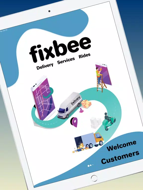 Скриншоты Fixbee Customer iPad 