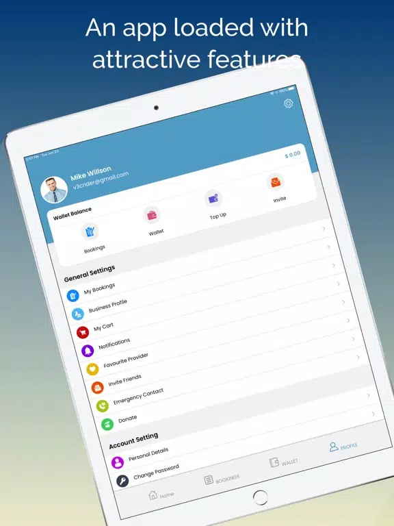 Скриншоты Fixbee Customer iPad 