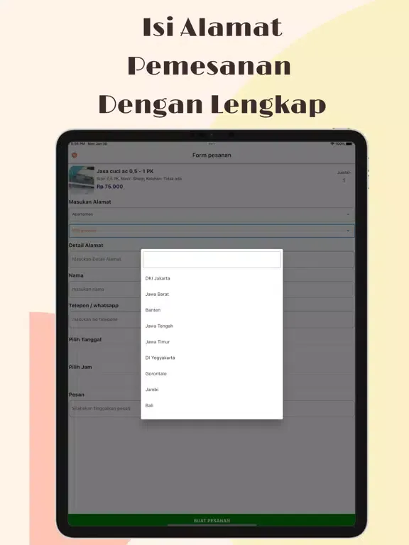 Capturas de pantalla de Fixsjasa - Servis AC & Cuci AC iPad 