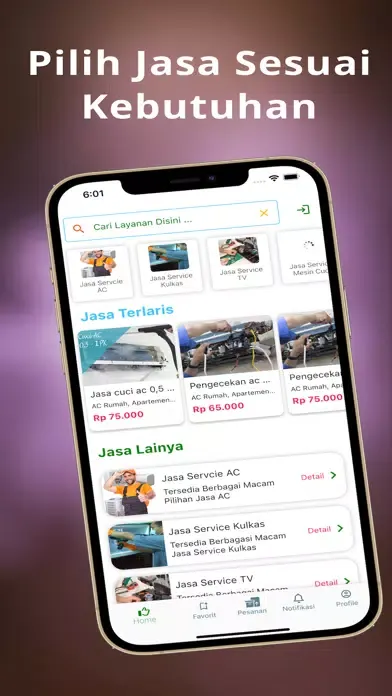 Capturas de pantalla de Fixsjasa - Servis AC & Cuci AC