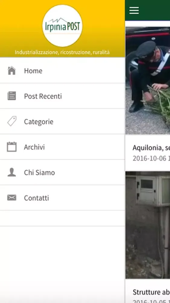 Tangkapan layar Irpinia Post