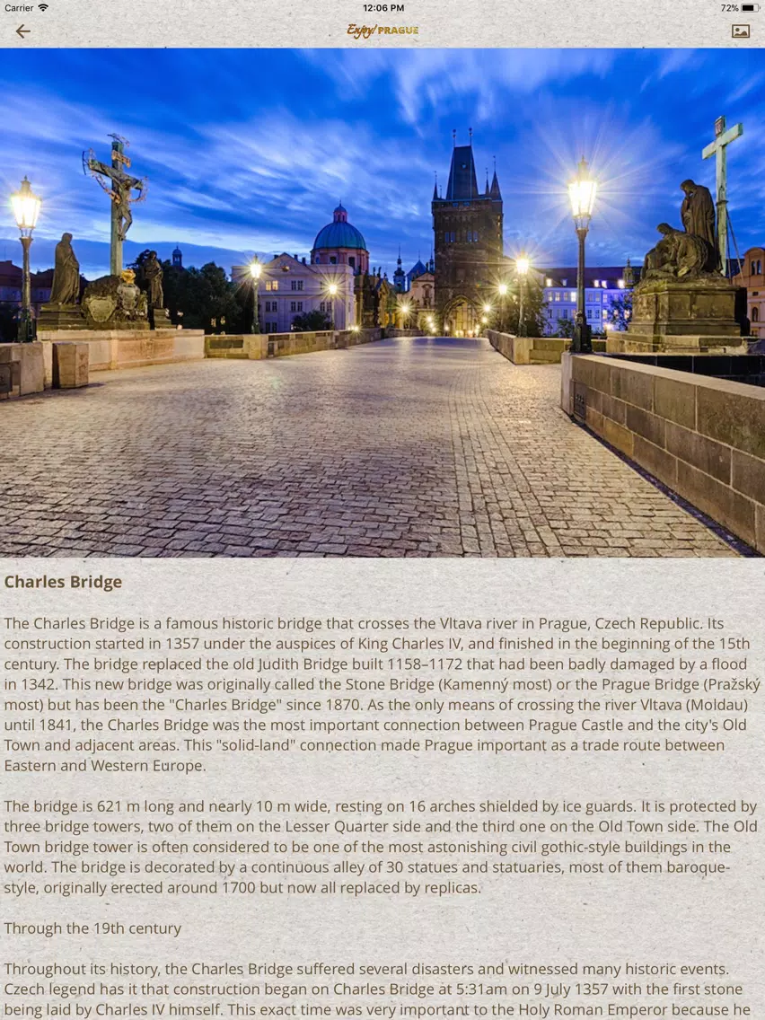 Enjoy Prague - History & Tours iPad 應用截圖