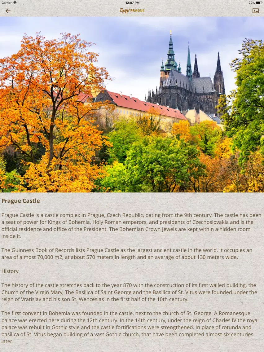 Enjoy Prague - History & Tours iPad 應用截圖