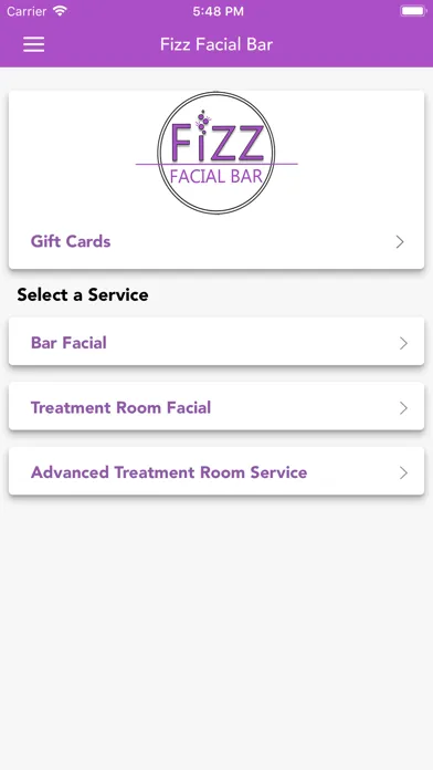 Fizz Facial Bar スクリーンショット
