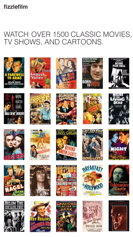 fizzlefilm - watch classic movies & tv shows स्क्रीनशॉट