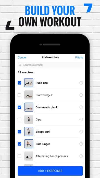 FizzUp - Workouts & Nutrition应用截图