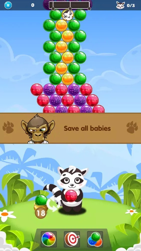 Скриншоты Bubble Raccoon Legend
