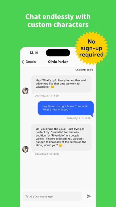 Moshas: AI Chat Custom Buddy Screenshots