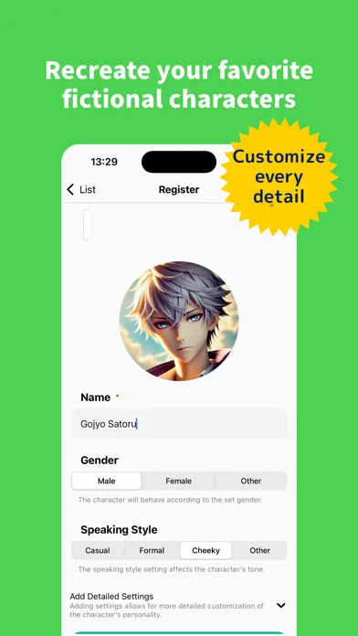 Moshas: AI Chat Custom Buddy Screenshots
