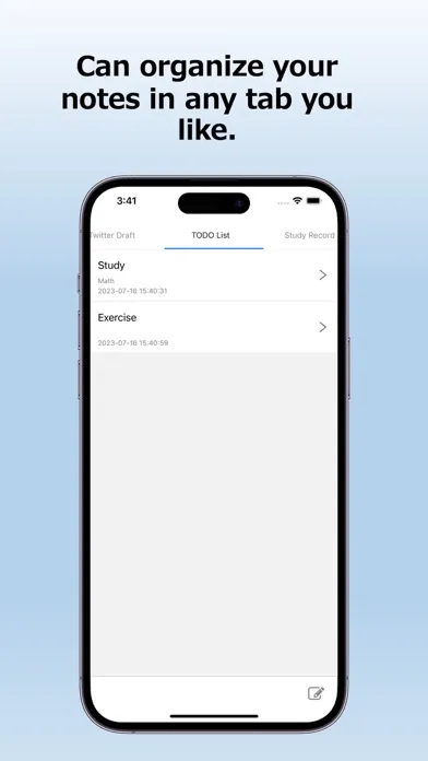 تصاویر Tab Memo - Manage notes in tab