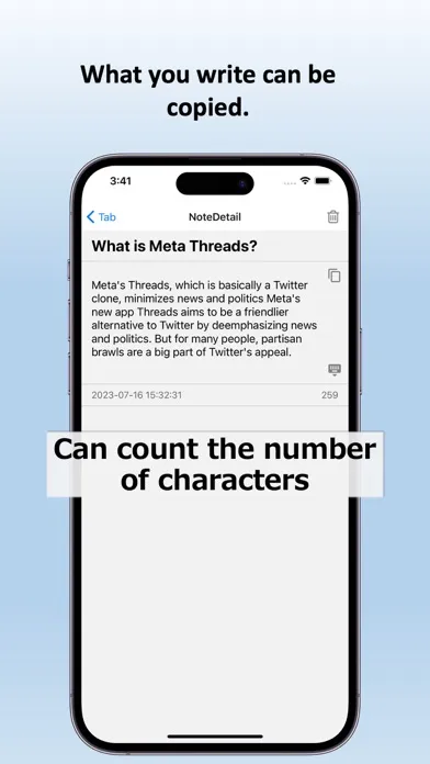 تصاویر Tab Memo - Manage notes in tab