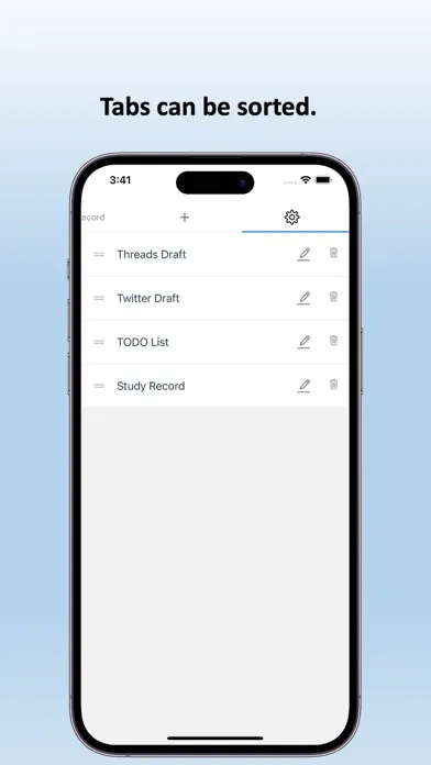 تصاویر Tab Memo - Manage notes in tab