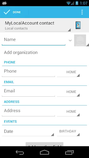 Tangkapan layar MyLocalAccount