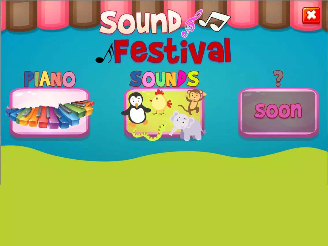 Tangkapan skrin Pinky Pig - The Peppie Sounds Festival iPad 