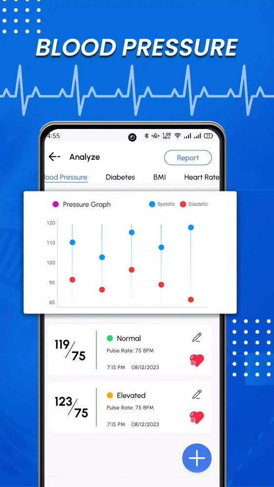Blood Pressure Monitor Screenshots