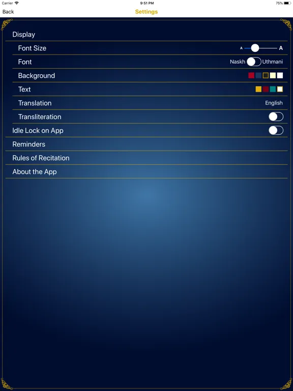 Capturas de pantalla de Quran Al Hakeem  القرآن الحكيم iPad 