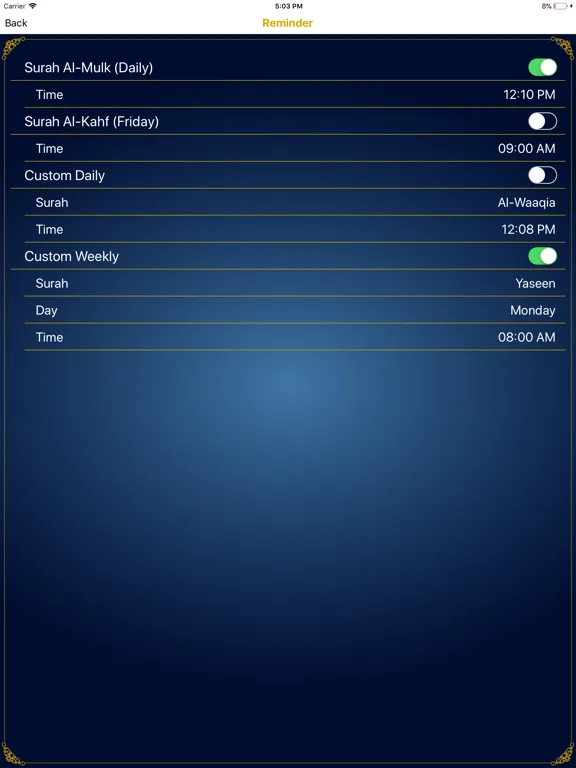 Capturas de pantalla de Quran Al Hakeem  القرآن الحكيم iPad 