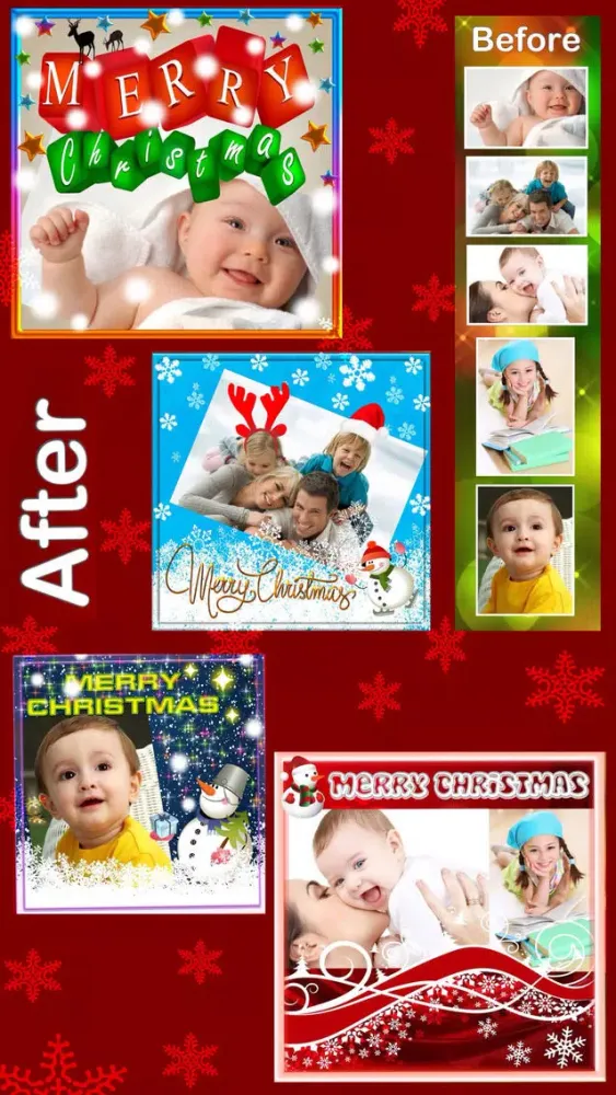 Capturas de pantalla de Christmas Photo Frames and Stickers :)