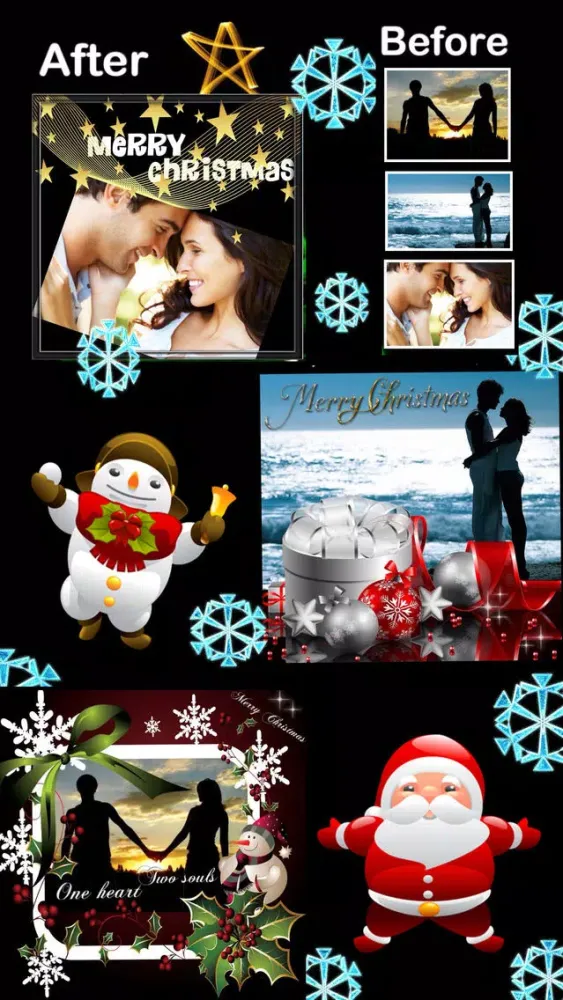 Capturas de pantalla de Christmas Photo Frames and Stickers :)