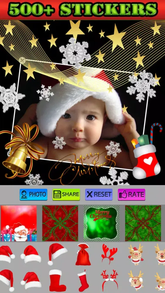 Capturas de pantalla de Christmas Photo Frames and Stickers :)