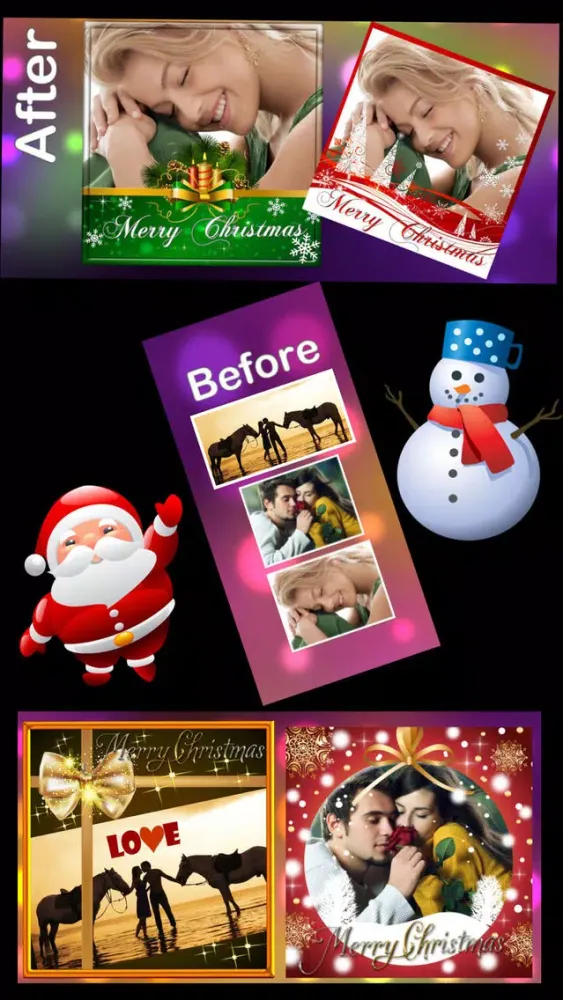Capturas de pantalla de Christmas Photo Frames and Stickers :)