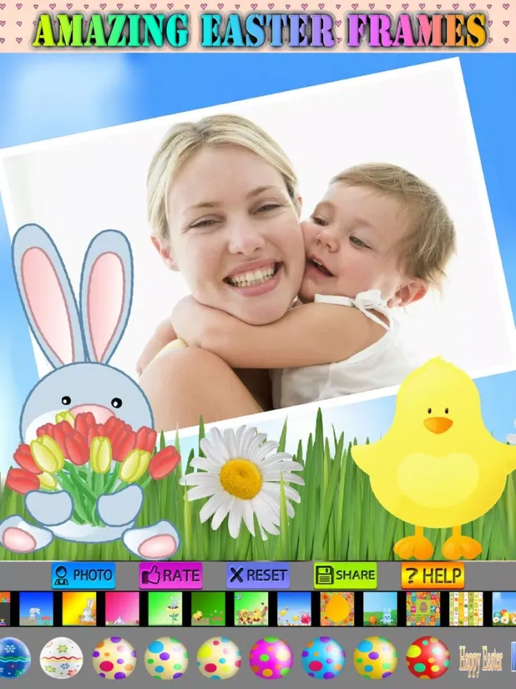 Скриншоты Easter Frames and Stickers iPad 