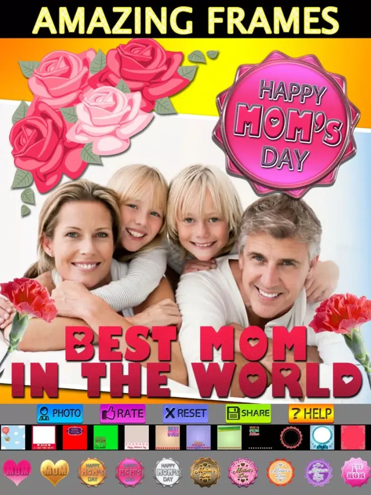 Captures d'écran de Mother's Day Frame + Sticker iPad 