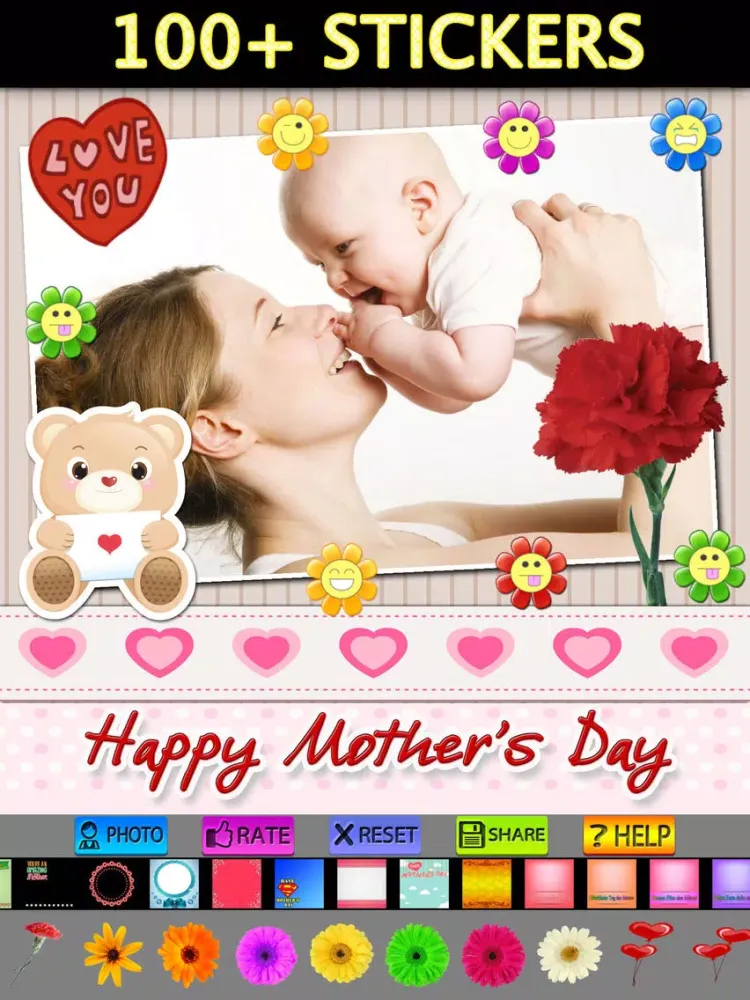 Captures d'écran de Mother's Day Frame + Sticker iPad 