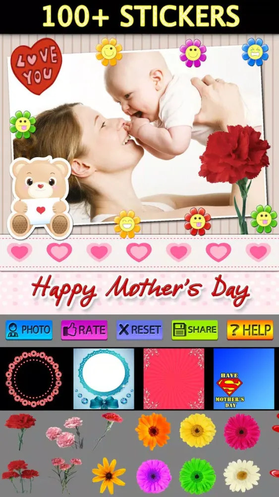 Captures d'écran de Mother's Day Frame + Sticker