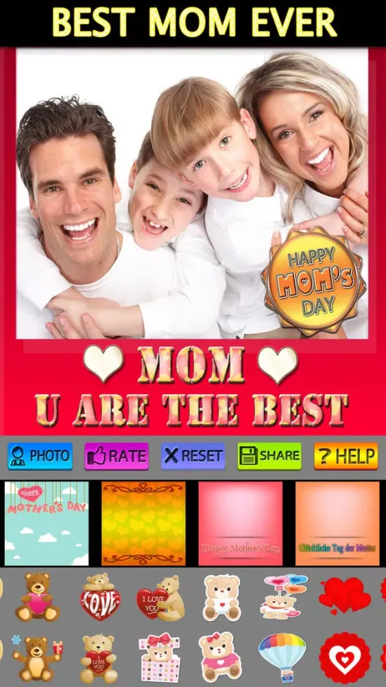 Captures d'écran de Mother's Day Frame + Sticker