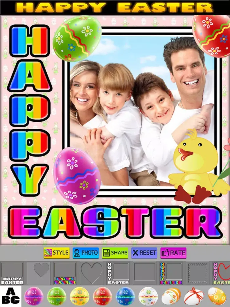 Tangkapan skrin Easter Photo Posters Stickers iPad 