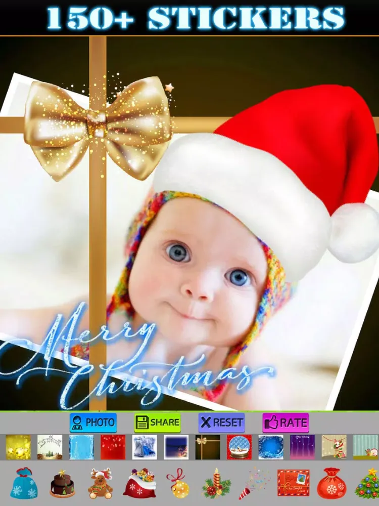 Captures d'écran de Christmas Photo Frames Packs and Stickers iPad 