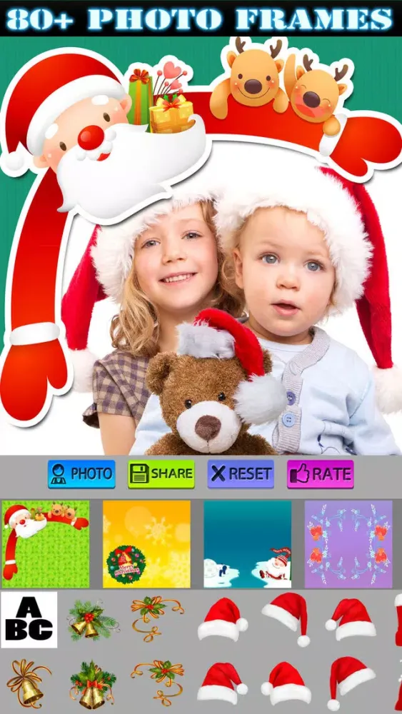 Captures d'écran de Christmas Photo Frames Packs and Stickers