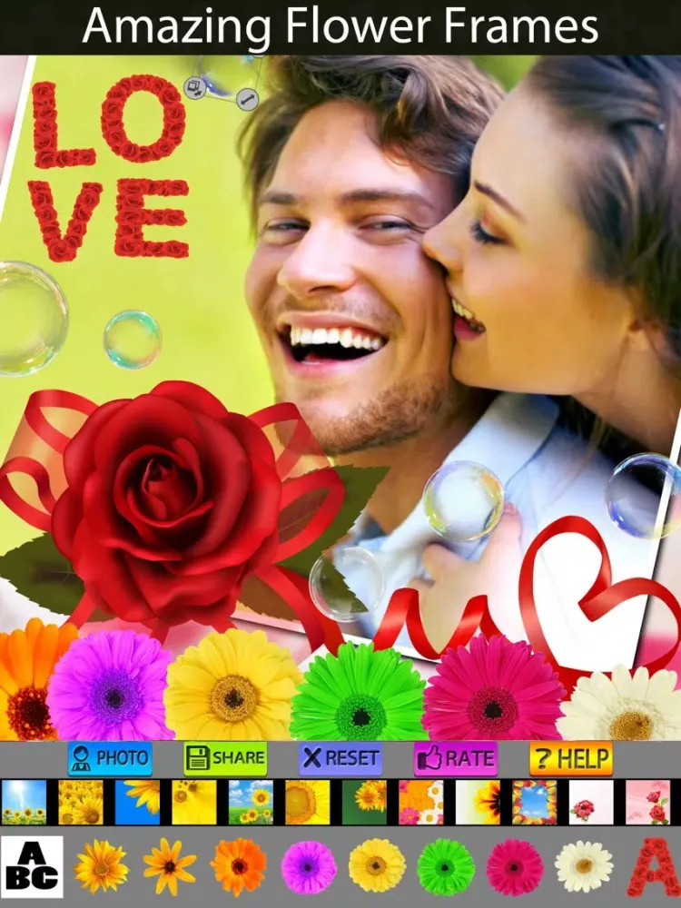 Скриншоты Flower Picture Frames and Stickers iPad 