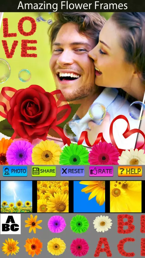 Скриншоты Flower Picture Frames and Stickers