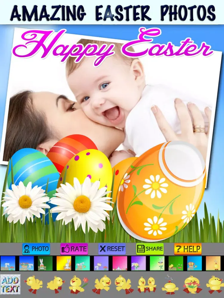 تصاویر Happy Easter Photo Frames and Stickers iPad 