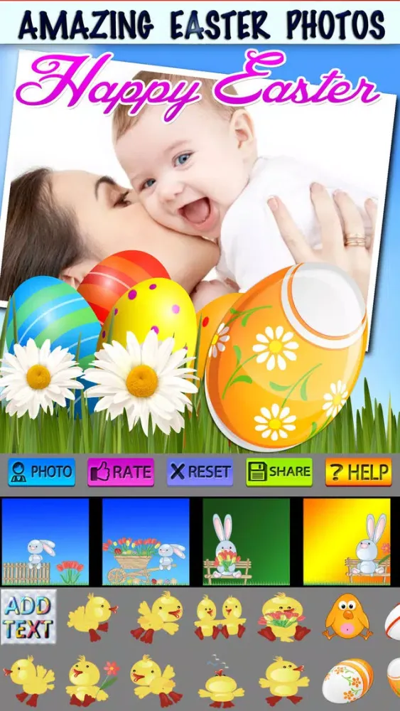 تصاویر Happy Easter Photo Frames and Stickers