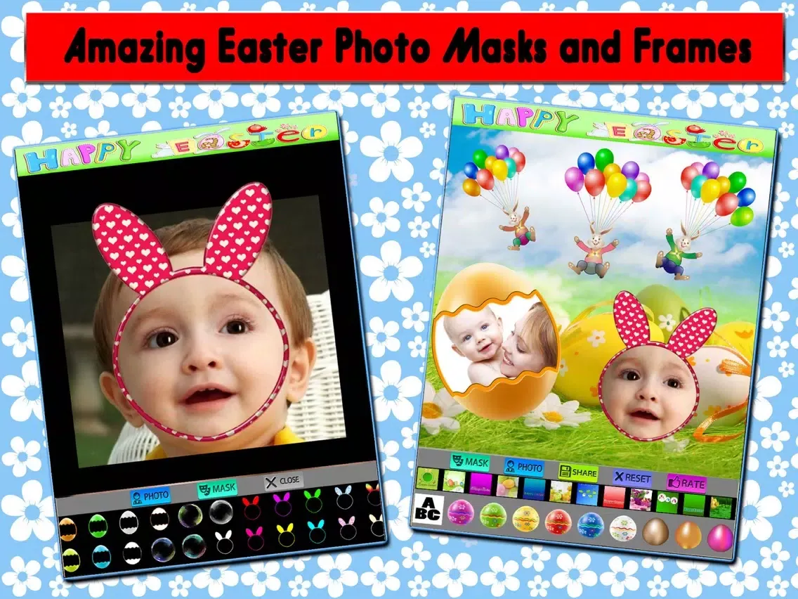 تصاویر Easter Picture Frames Stickers iPad 