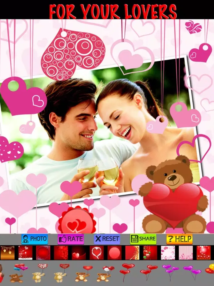 Captures d'écran de Sweet Love Frames Pro iPad 