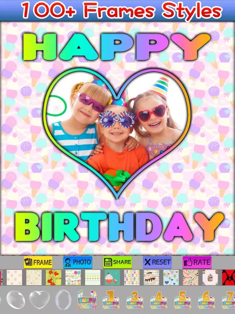 Zrzuty ekranu Happy Birthday Photo Frames and Styles iPad 
