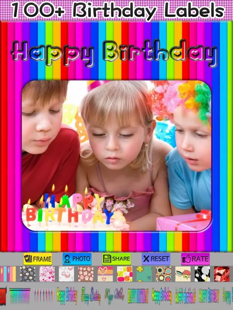 Zrzuty ekranu Happy Birthday Photo Frames and Styles iPad 