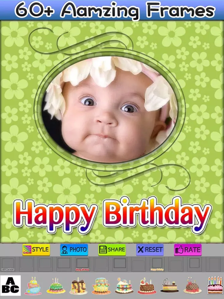 Zrzuty ekranu Happy Birthday Photo Frames and Styles iPad 