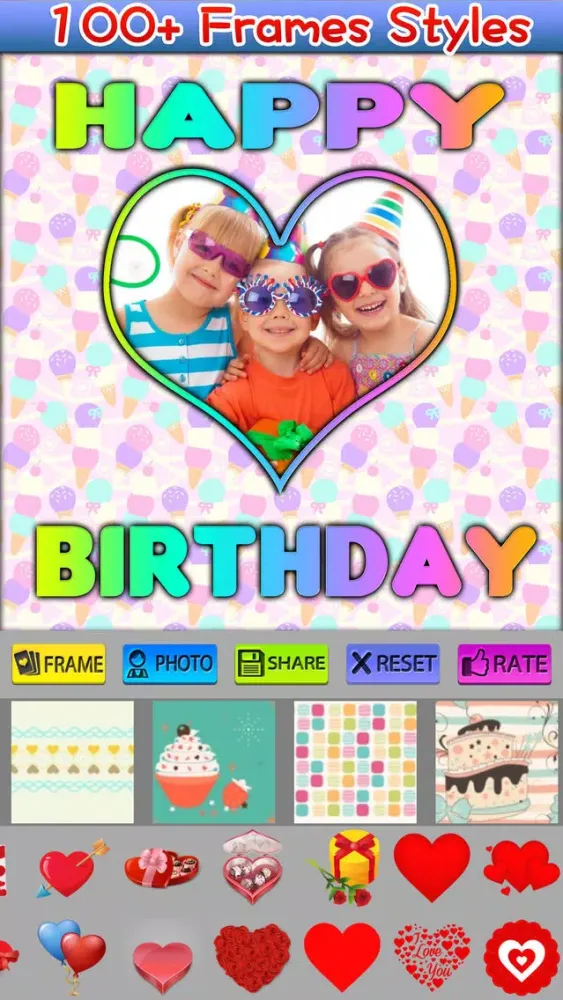 Zrzuty ekranu Happy Birthday Photo Frames and Styles