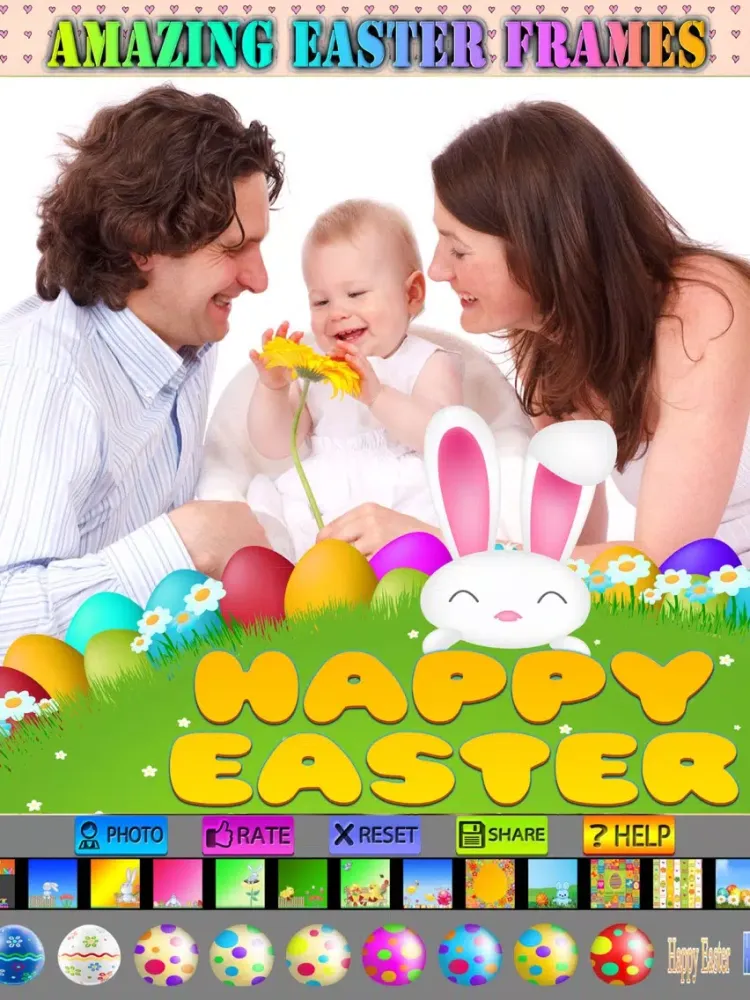 Capturas de pantalla de Lovely Easter Photo Frames iPad 